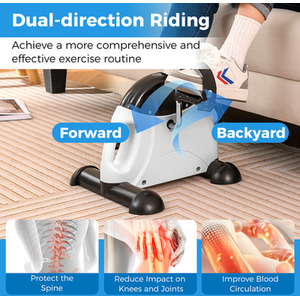 Mini Exercise Bike - White by Costway