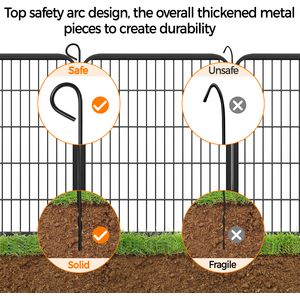 8 Panels Metal Dog Playpen Pet Exercise Barrier - Black / Medium by Yaheetech