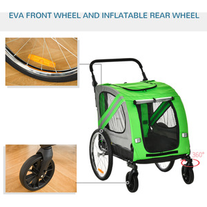 PawHut Bike Trailer 2-in-1 Pet Stroller by PawHut