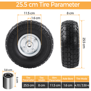 Set of 2 Garden Sack Trolley - Black by Yaheetech