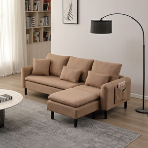 Sable Three Seater Sofa - Brown