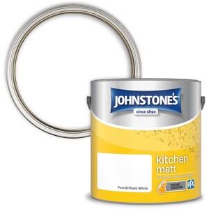 Johnstone's Kitchen Grease Resisting Matt Paint - Pure Brilliant White by Johnstone's