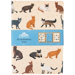 Pack of 3 Cat or Dog Notebooks by i-doodle