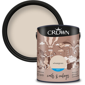 Crown Breatheasy Matt Emulsion Paint 5L - Wheatgrass by Crown Paints
