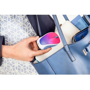 Logitech Wireless Optical Mouse - Multicoloured / Blue Blush by Logitech