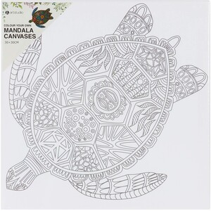 Art Studio Colour Your Own Mandala Canvas by Art Studio