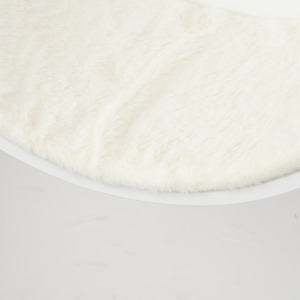 Pawhut Wood Cat Shelve Wall Mounted Shelter Curved Kitten Bed - White by Pawhut