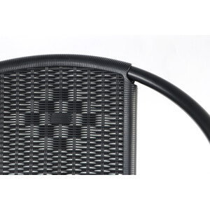 Pisa Bistro Set - Black by Outdoor Essentials