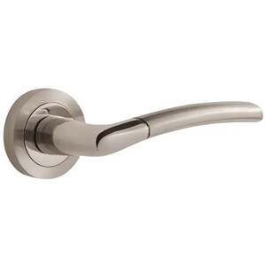 Augusta Lever on Rose Door Handle Pair by Designer Levers