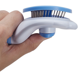 Pet Grooming Tool Bristles Brush - Blue by Livingandhome