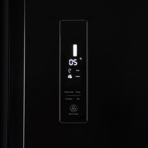 Willow 430L Total No Frost American Style Fridge Freezer - Black by Willow