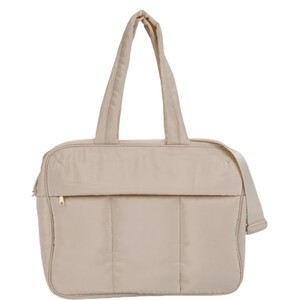 Down Jacket Fabric Travel Bag - Cream