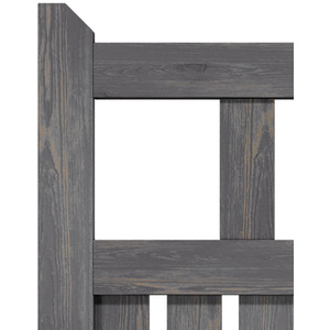 Spruce Wood Garden Fence Gate with Raised Sides by Livingandhome