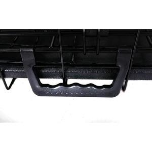 Pet Cage Folding Lockable Dog Black - Black / 24 Inch (2 Door) by FoxHunter