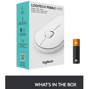 Logitech Pebble i345 Bluetooth Mouse - White by Logitech