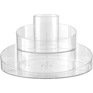 Crystal Swivel Makeup Organiser - Crystal White by Livingandhome