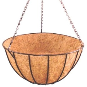 Natural Coco Hanging Basket Liner Coco Liner for a 14 Inch Basket - Brown / 4 by Shop4allsorts