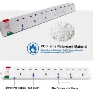 6 Gang Surge-Protected Extension Lead by ExtraStar