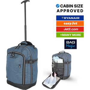 RyanAir Approved Cabin Holdall on Wheels - 20L, 40x25x20cm by Bordlite