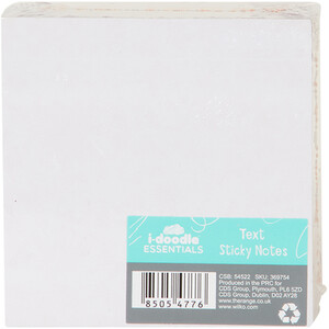 Text Sticky Note Block - Multicolour by idoodle Essentials