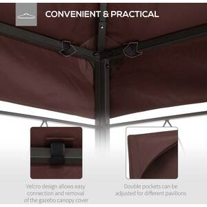 Outsunny Patio Gazebo Tent Cover Replacement by Outsunny