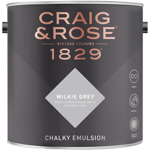 Craig and Rose Chalky Matt Emulsion - Wilkie Grey by Craig & Rose