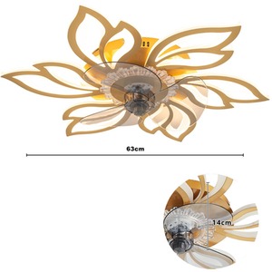 Petal-Shaped Ceiling Fan Light by Livingandhome
