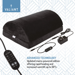 Valiant Under Desk Heated Footrest - Black by Valiant
