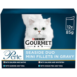 Pack of 12 Purina Gourmet Perle Seaside Duo Pouches by Purina Gourmet