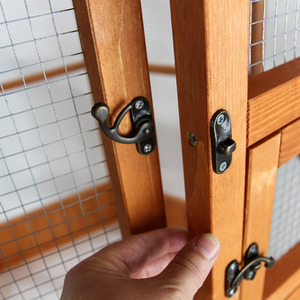 Wooden Aviary Large Bird House Shelter - Natural Wood by Actiaspet