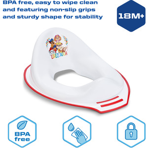 Paw Patrol Toilet Training Seat - Red - White/Red by Paw Patrol