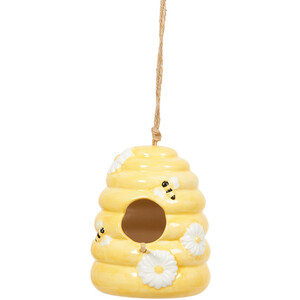 Bee Pattern Bird Nester - Yellow