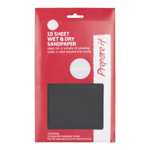 Mixed-Grain Wet & Dry Sandpaper Sheets - 10