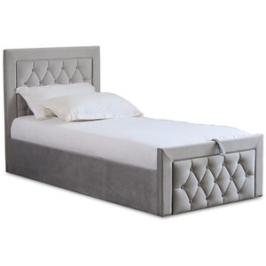 Mia Ottoman Bed - Grey / Single
