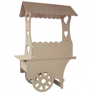 KuKoo Mini Candy Cart Wedding Sweet Stall - Brown by Kukoo