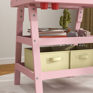 AIYAPLAY Double-Sided Art Easel for Kids w Paper Roll - Pink by AIYAPLAY