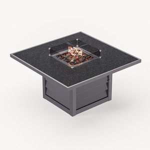 Mayfair Corner Lounging Set with Fire Pit Grey - Grey by Royalcraft