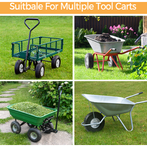 Set of 2 Garden Sack Trolley - Black by Yaheetech