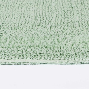 Luxury Reversible Bath Mat Set - Sage Green by Homescapes