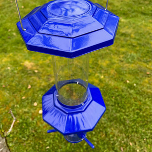 Squirrel Proof Hanging Bird Seed Feeder - Blue by Selections