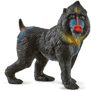 SCHLEICH Wild Life Mandrill Toy Figure - Black by SCHLEICH
