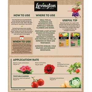 Sulphate Of Potash All Purpose Plant Feed 1.5kg - Natural by Levington