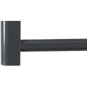 Alpine Electric Heated Towel Rail, Prefilled, Anthracite - Anthracite by SolAire Heating Products