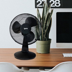 Igenix 12 Inch Desk Fan Black - Black by Igenix