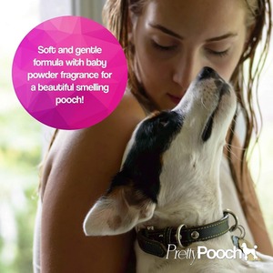 Gentle Touch Dog Shampoo and Deodorising Spray Baby Powder Fragrance - Clear by Pretty Pooch