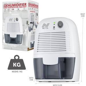 500ml Mini Dehumidifier by NETTA