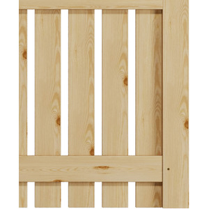 Spruce Wood Garden Fence Gate with Raised Sides by Livingandhome