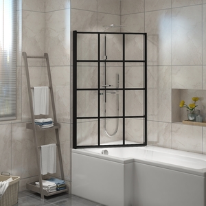 Pivot Double Panel Over Bath Shower Screen Panel Fixed