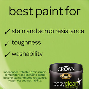 Crown Easyclean Matt Emulsion Paint - Rhubarb Rose by Crown Paints