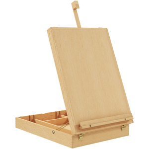 Vinsetto Table Easel Box Hold Canvas up to Adjustable Table Box Easel - Natural by Vinsetto